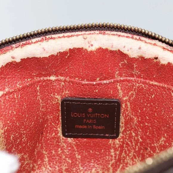 LOUIS VUITTON Damier Ebene Pochette Cosmetic PM Pouch N47516 LV Auth 69835 - Picture 10 of 15